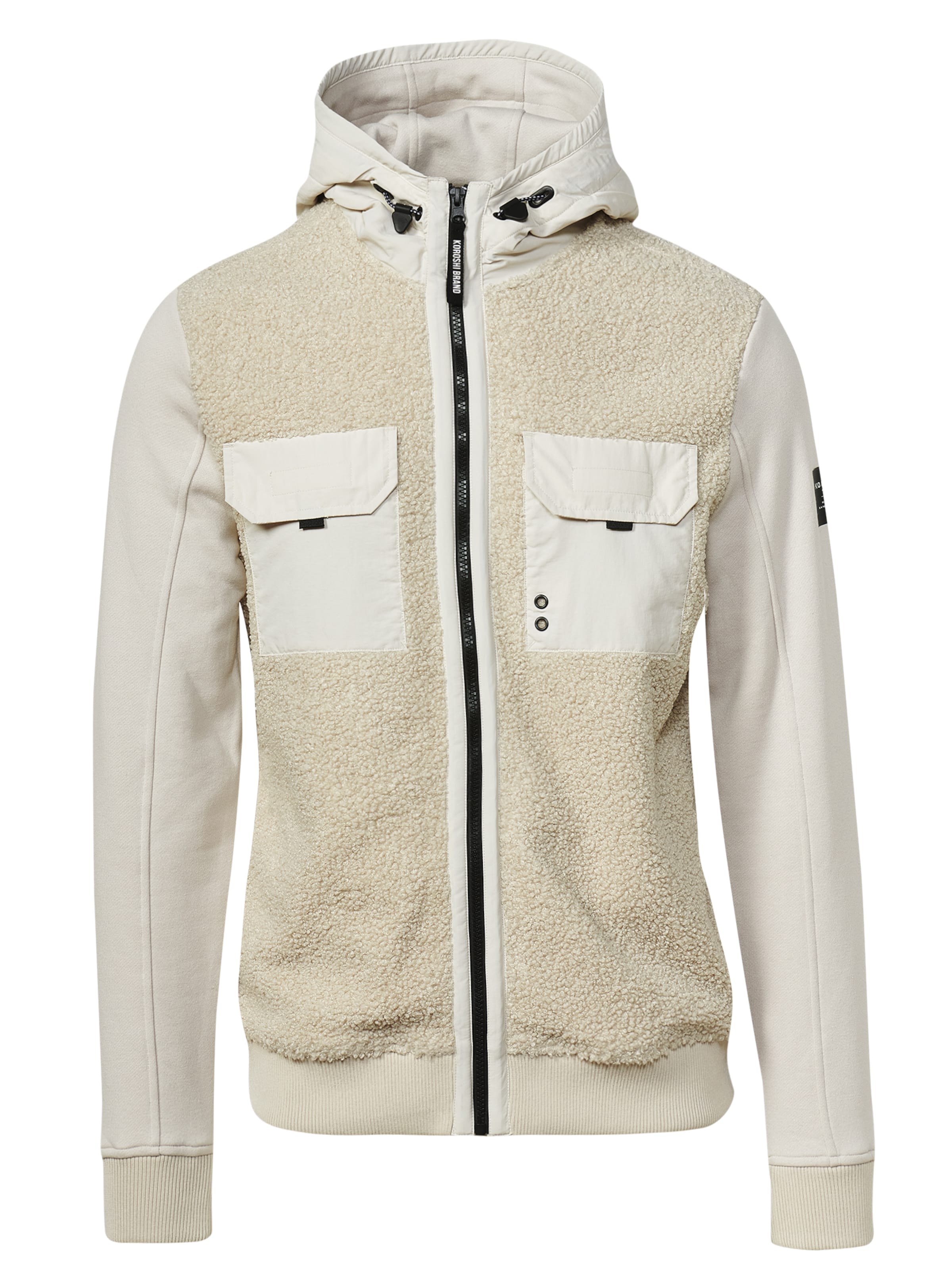 KOROSHI Bluza rozpinana w kolorze beżowy: przód