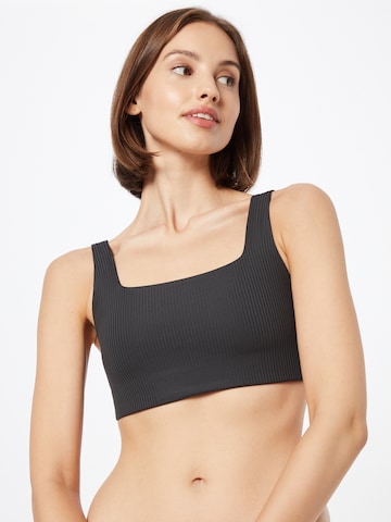 Girlfriend Collective Bralette Sports Bra 'TOMMY' in Black: front