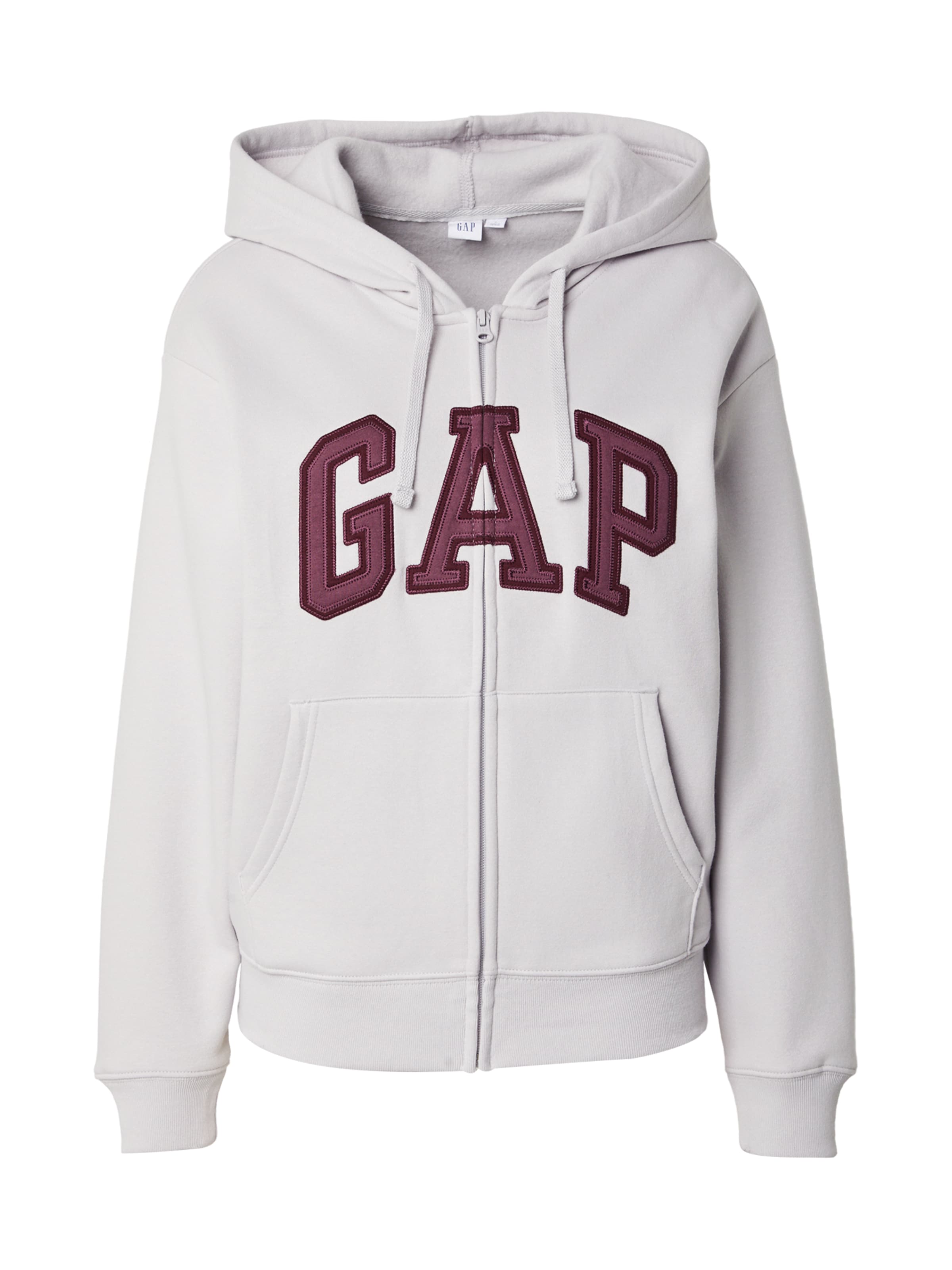 GAP Ζακέτα φούτερ 'HERITAGE' σε γκρι: μπροστά