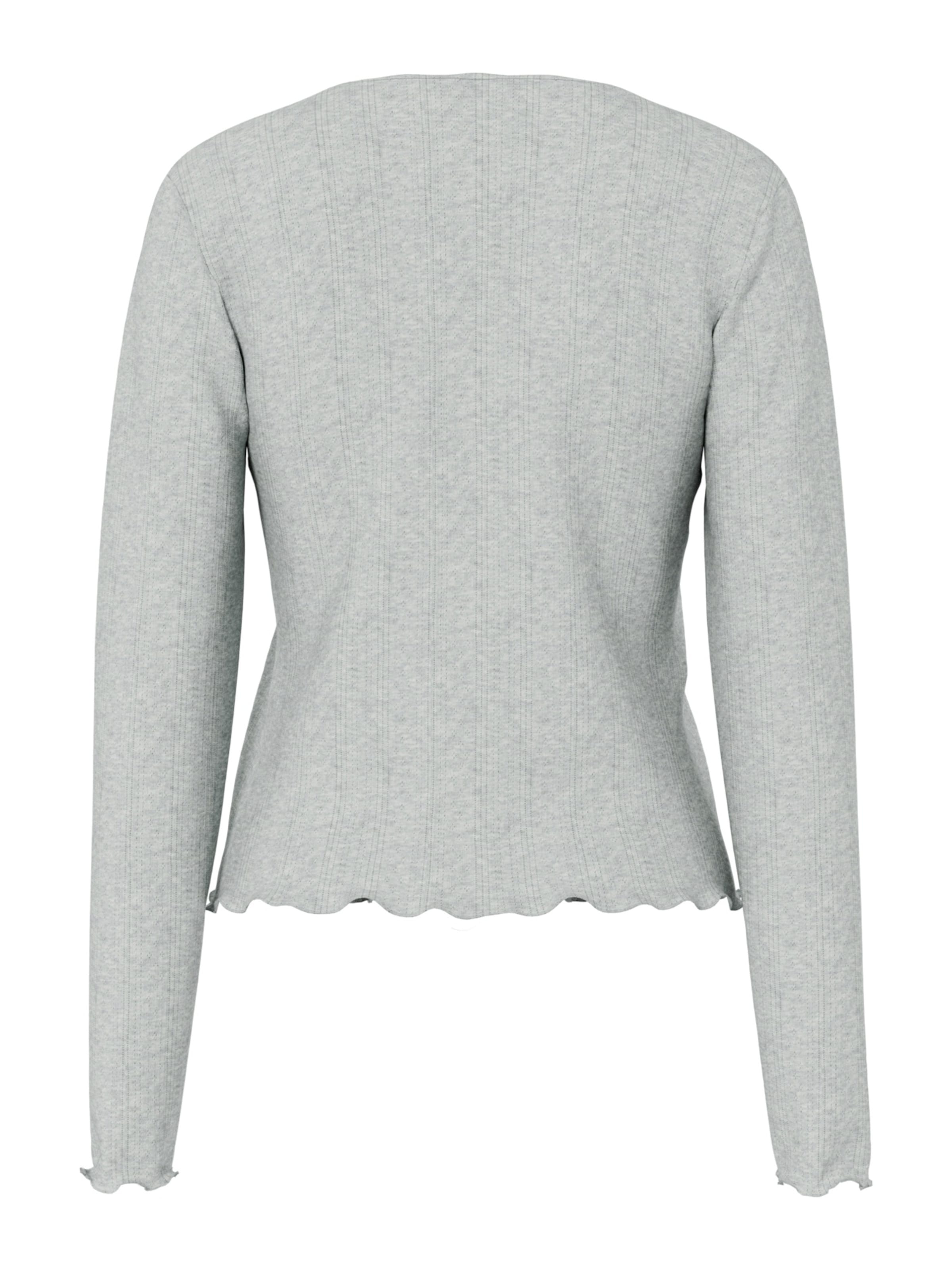 PIECES Вязаная кофта в Серый