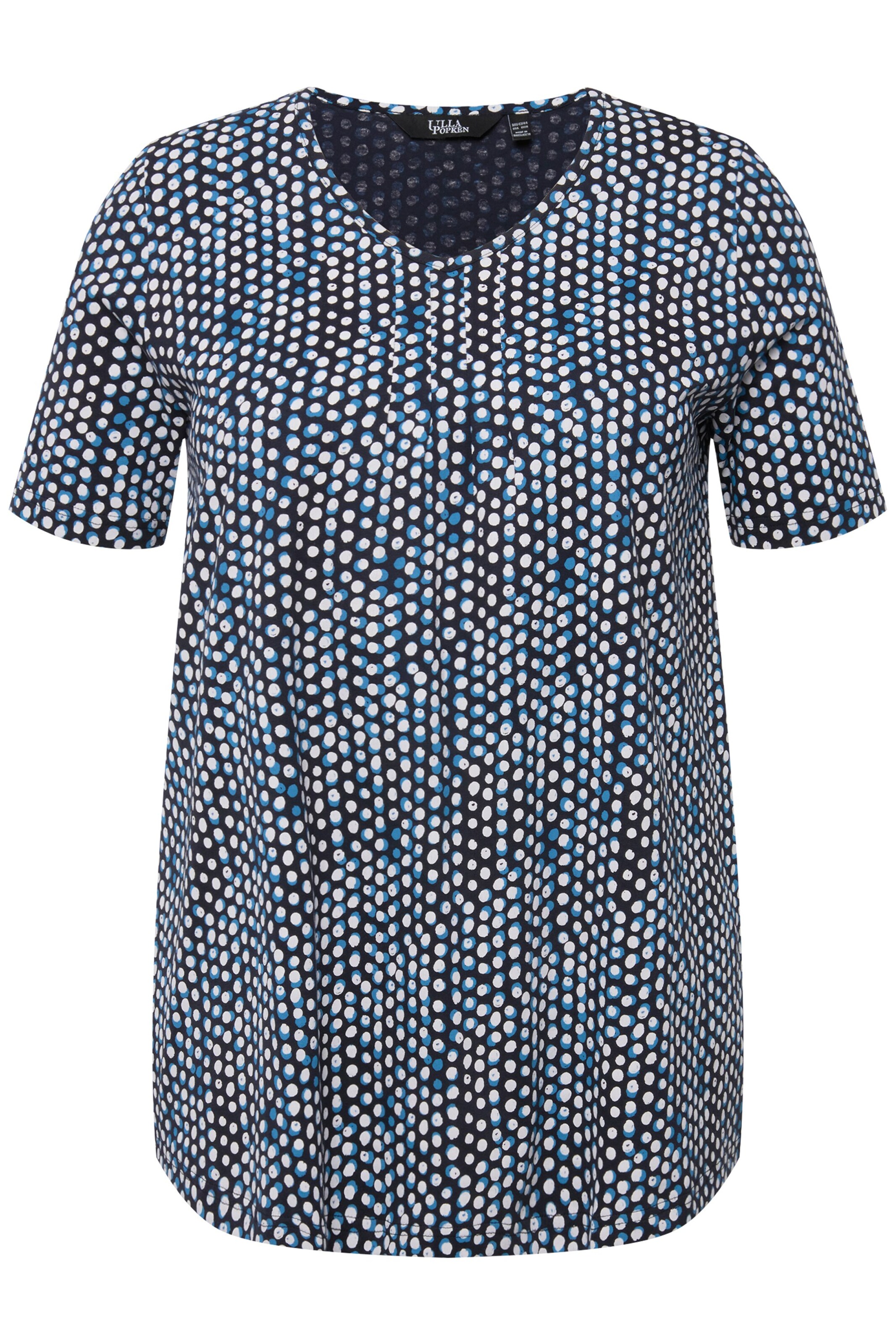 Ulla Popken Shirt in Blauw: voorkant