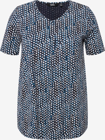 T-shirt Ulla Popken en bleu : devant