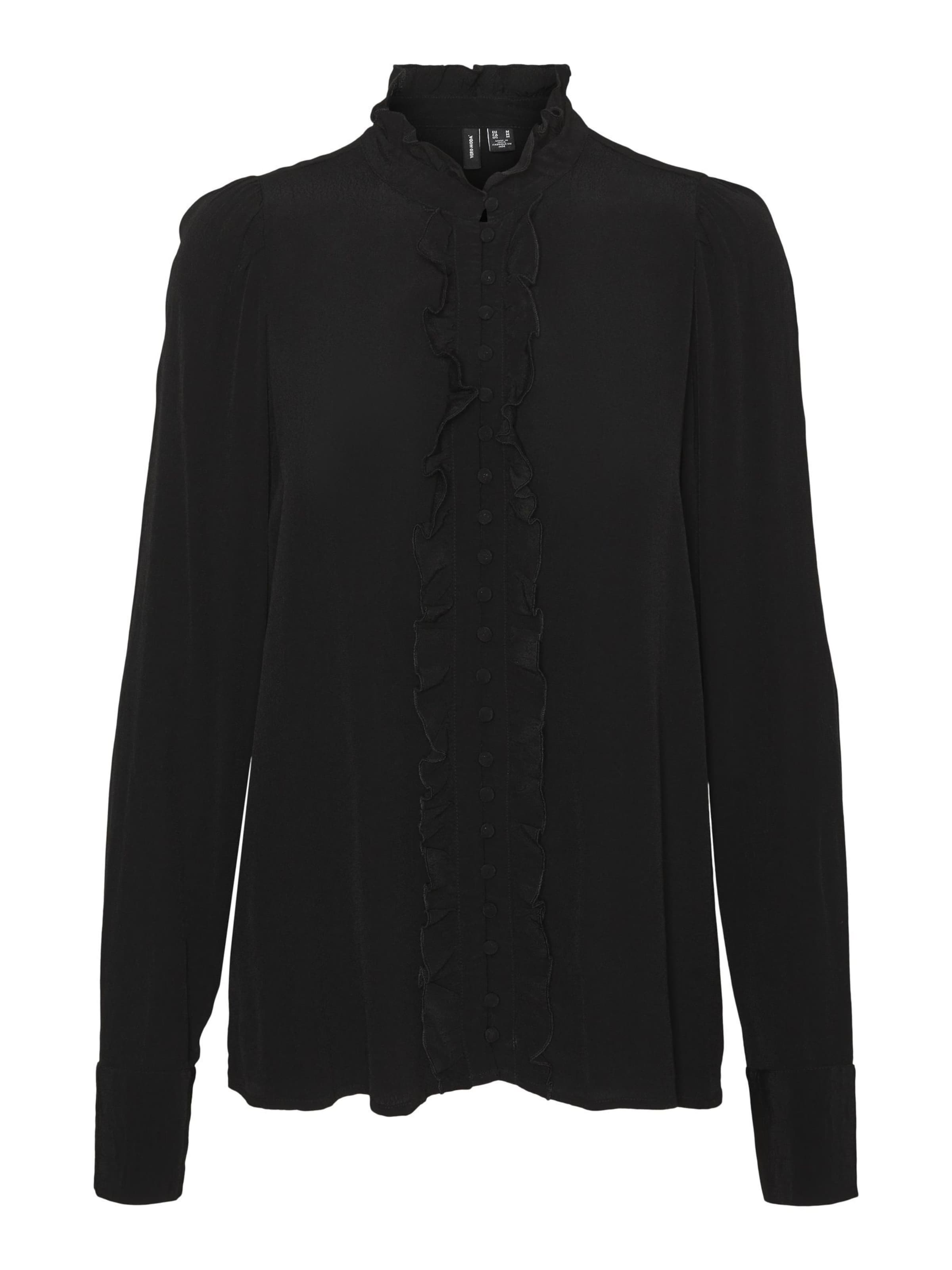 VERO MODA - Blusa 'SELLA ' en negro: frente