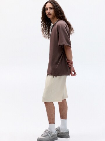 Pull&Bear Loosefit Bukser i hvid