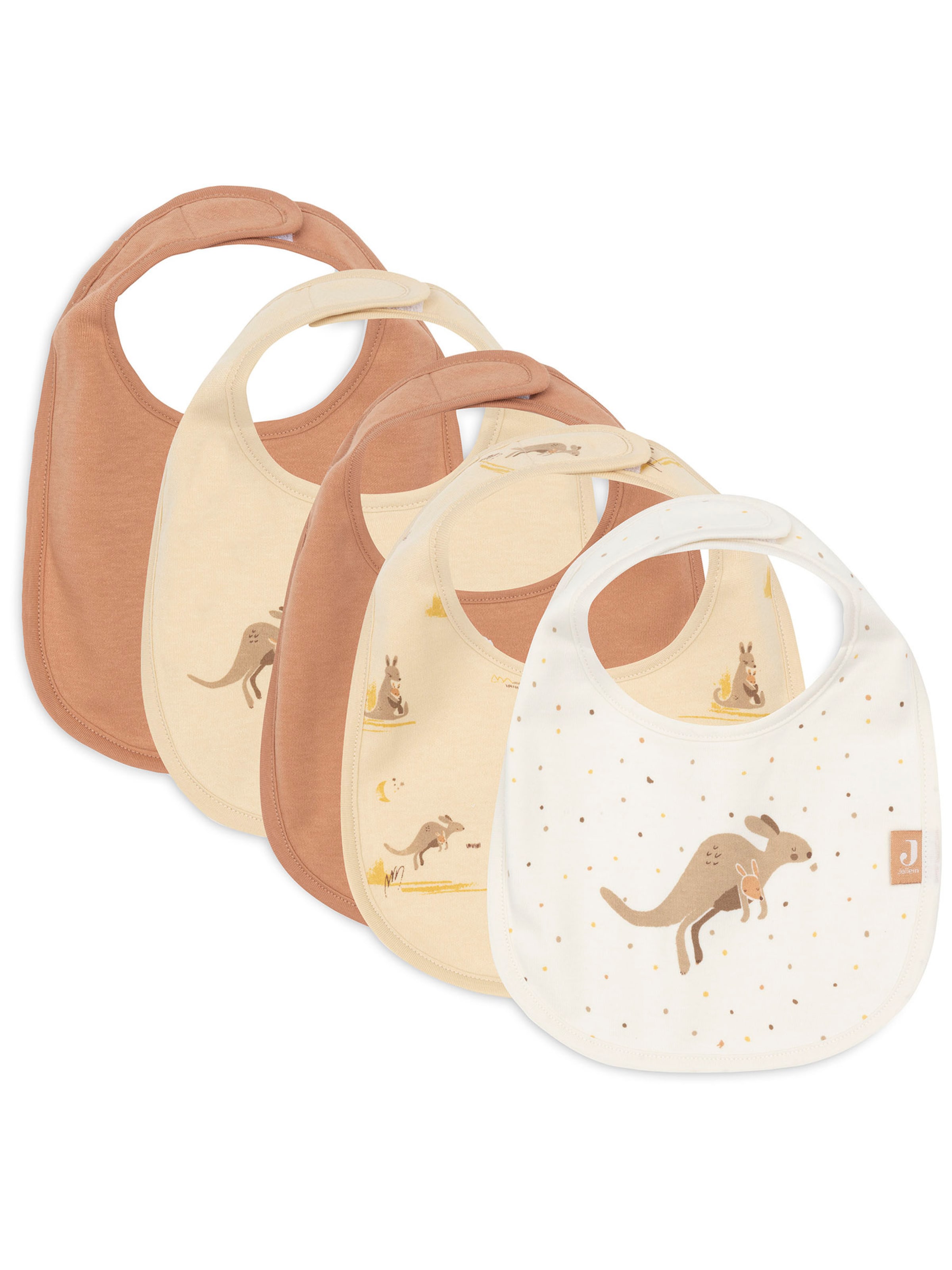 Jollein Slab 'Kangaroots' in Beige: voorkant