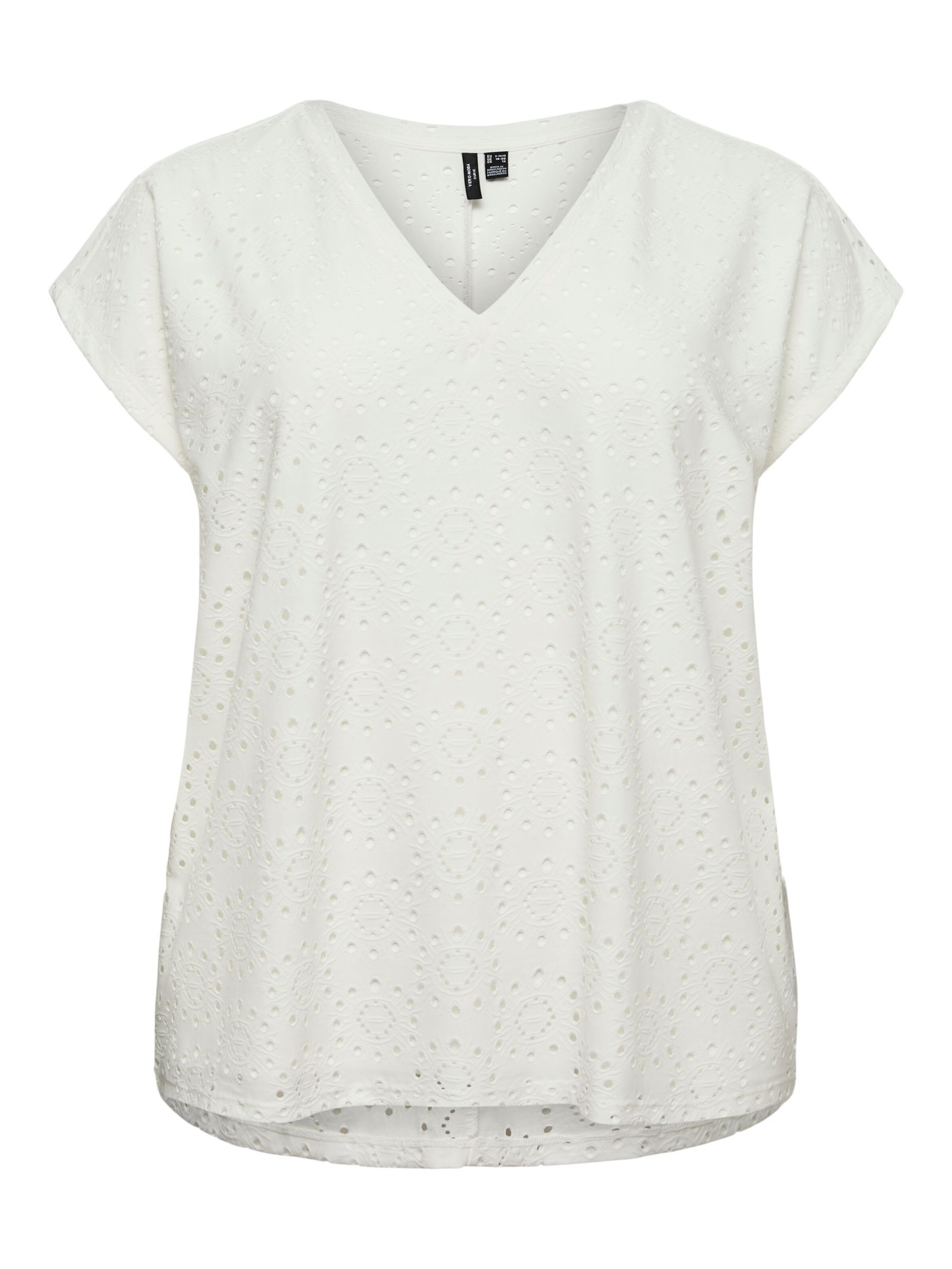 Vero Moda Curve Blouse 'TASSA' in White: front