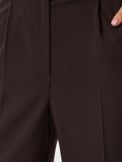 Happiness İstanbul Pantalon à pince en chocolat, Vue avec produit