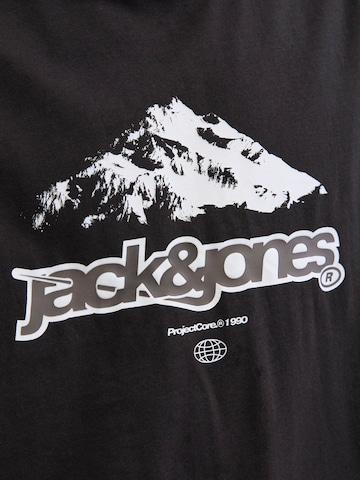 JACK & JONES Koszulka 'JCOFLARE' w kolorze czarny
