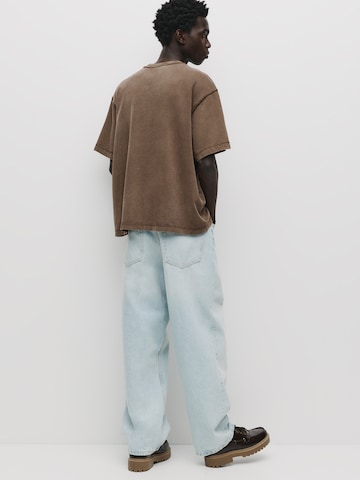 Pull&Bear Koszulka w kolorze brązowy