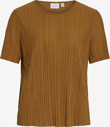 VILA Bluse 'VIPlisa' i brun: forside