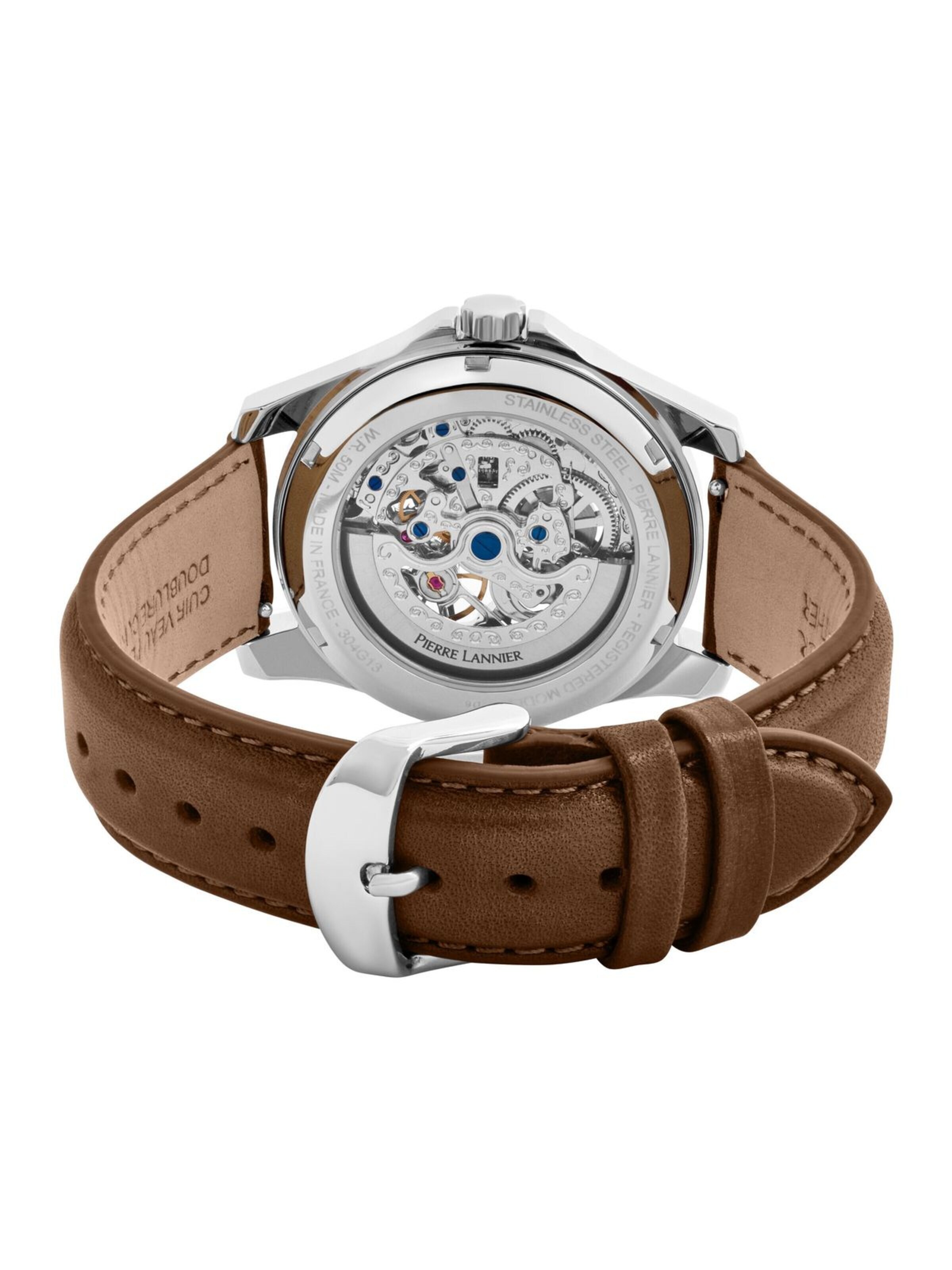 Pierre Lannier Analog watch 'Automatic watch Skeletom' in Black