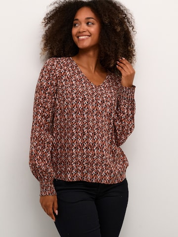 Cream Blouse 'Tiah' in Roze: voorkant