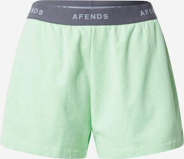 Afends Regular Pants in Green: front