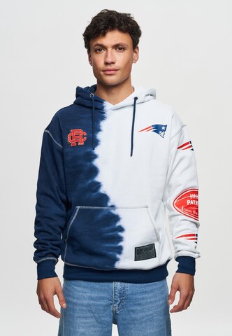 Recovered Sweatshirt 'NFL Patriots Ink Dye Effect On' in Blue: front