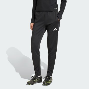 Effilé Pantalon de sport 'Entrada26' ADIDAS PERFORMANCE en noir : devant