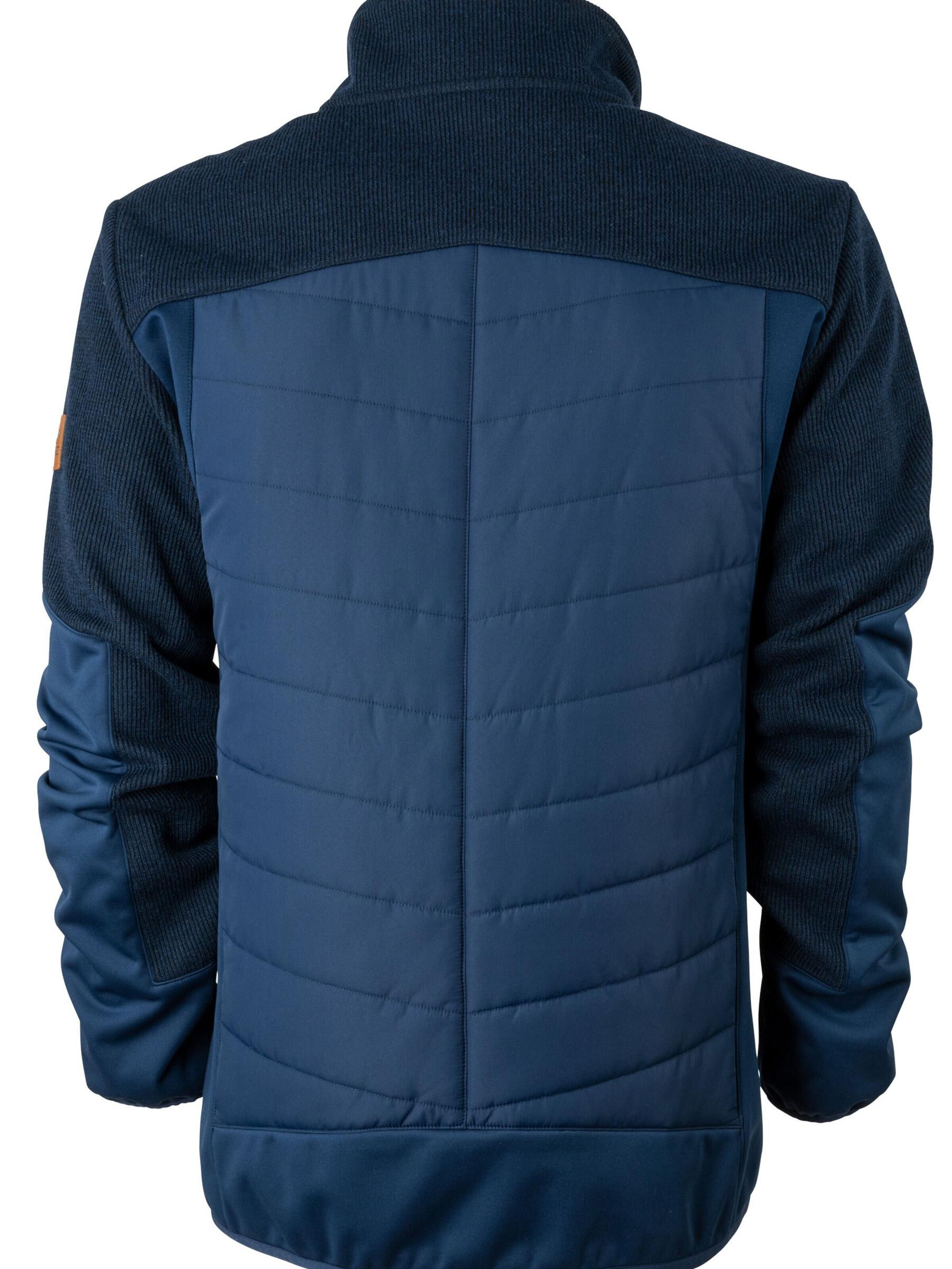 FORSBERG Fleece Jacket 'Aeresmann Strickfleecejacke' in Blue