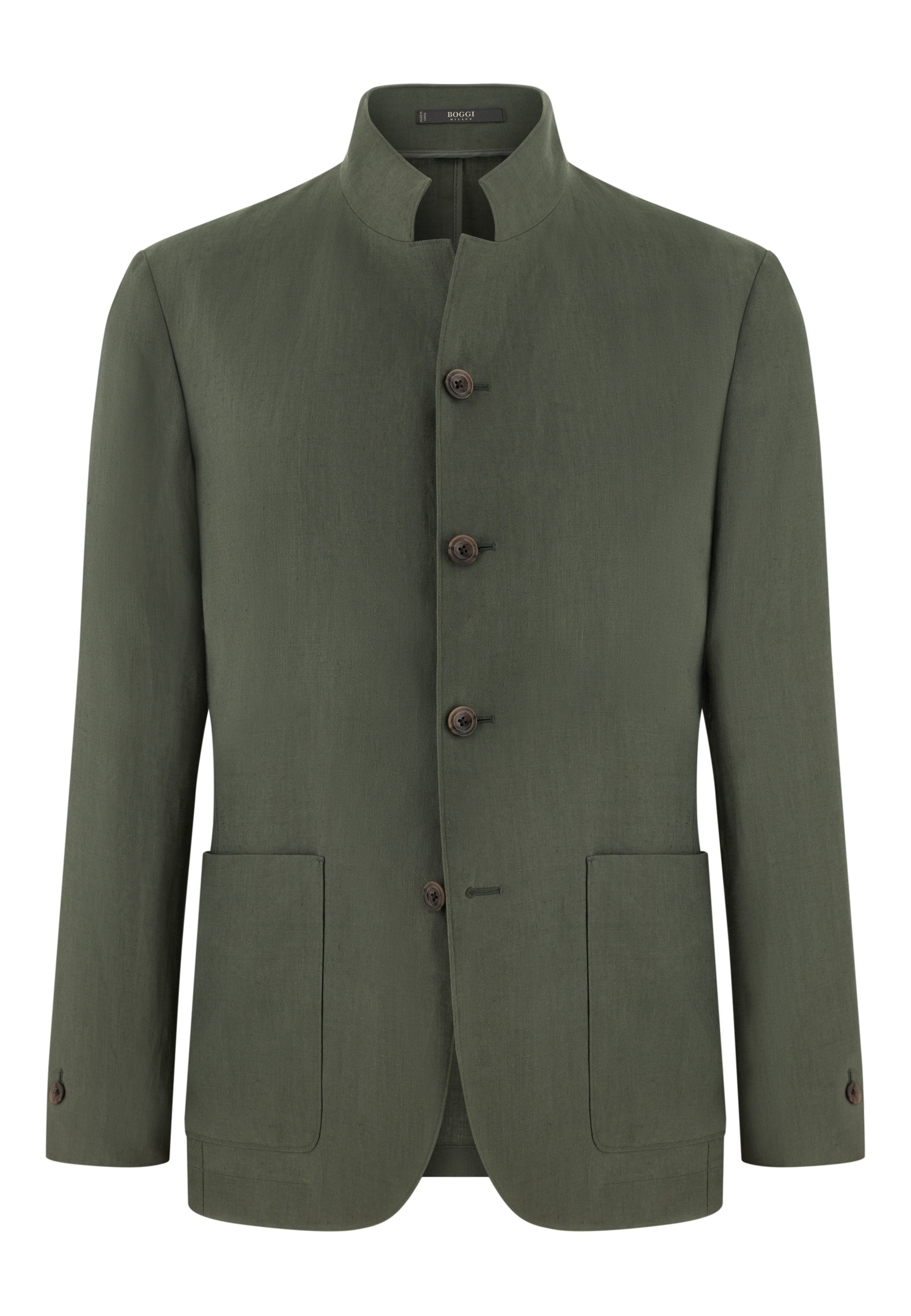 Veste mi-saison Boggi Milano en vert : devant