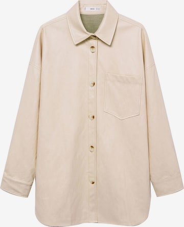 Chemisier 'CAMISA TRAVELER' MANGO en beige : devant