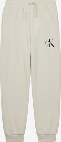 Calvin Klein Jeans Broek in Beige: voorkant