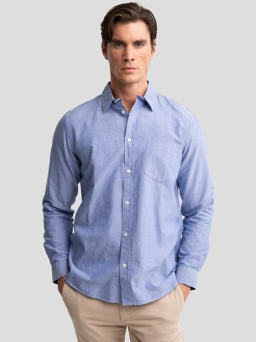 BIG STAR Regular Fit Hemd 'TRIXI' in Blau: Vorderseite