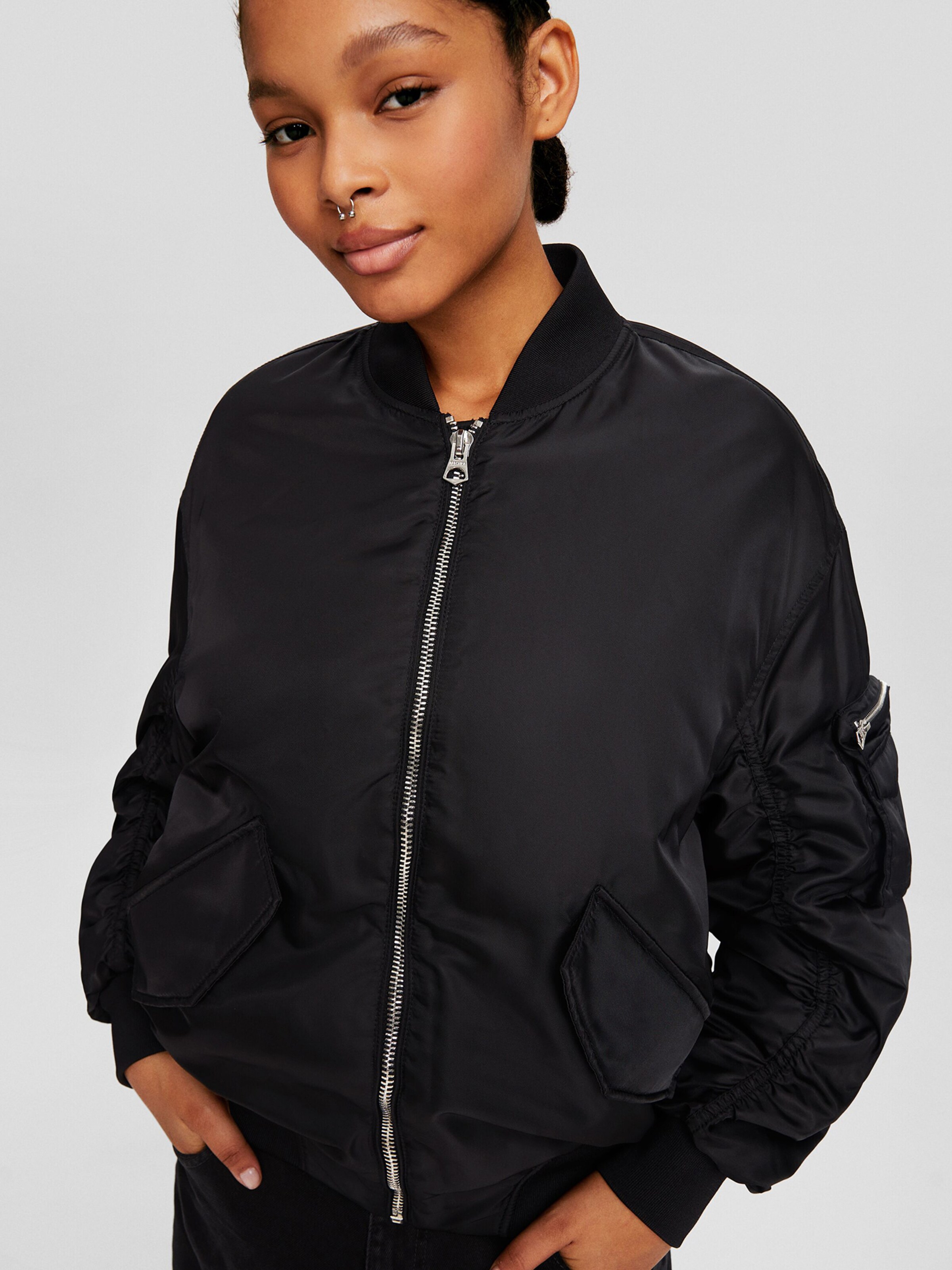 Bomber jacket bershka woman best sale