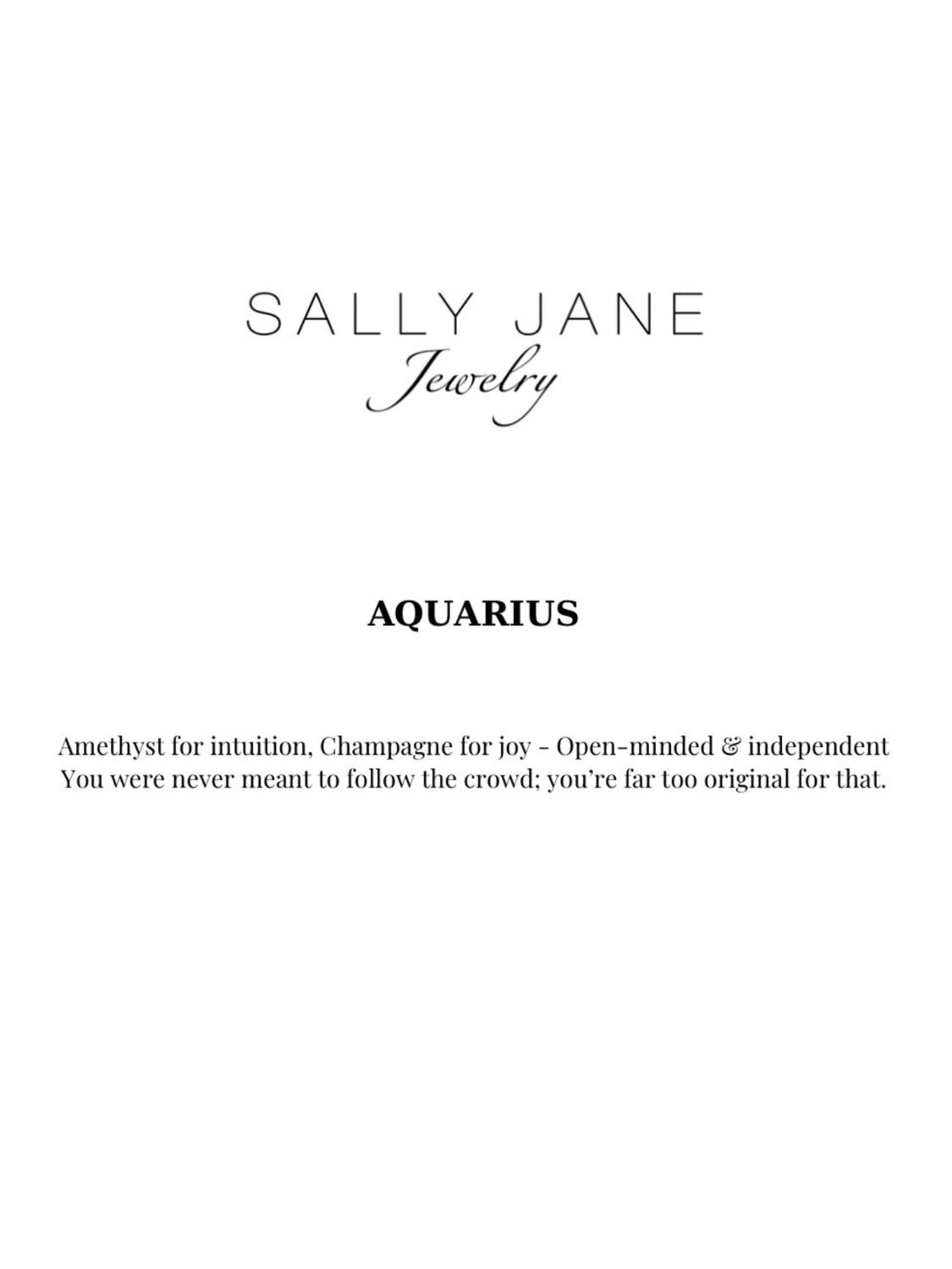 Braccialetto '18k Gold Plated Aquarius | Waterman Zodiac' di Sally Jane Jewelry in oro
