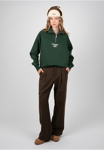 Prohibited - Sweatshirt 'College Days' em verde