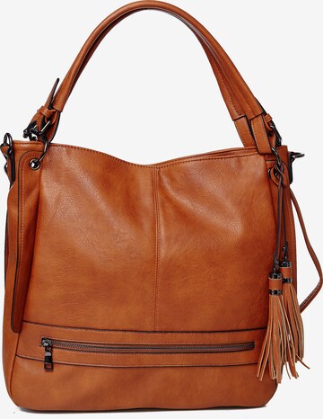 HARPA Shopper in Brown: front