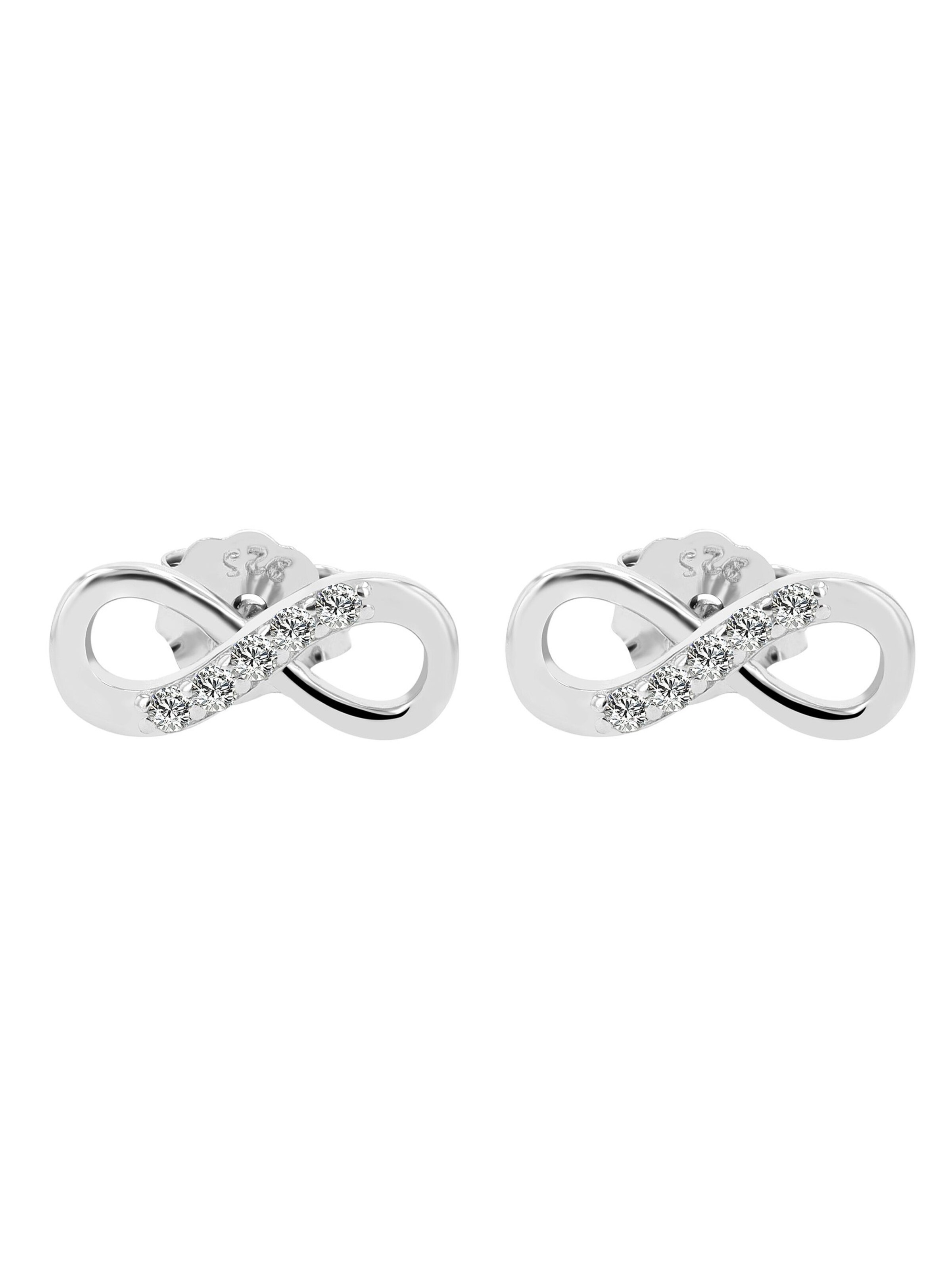 Akzent Earrings 'Aroa, 925 Sterlingsilber, hautverträglich' in Silver: front
