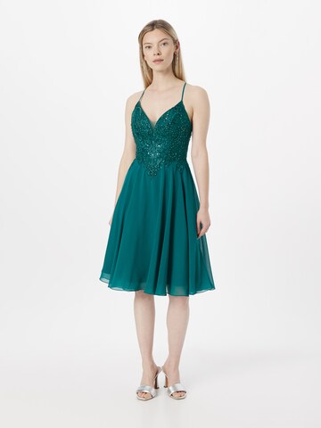 LUXUAR Cocktail Dress in Green: front
