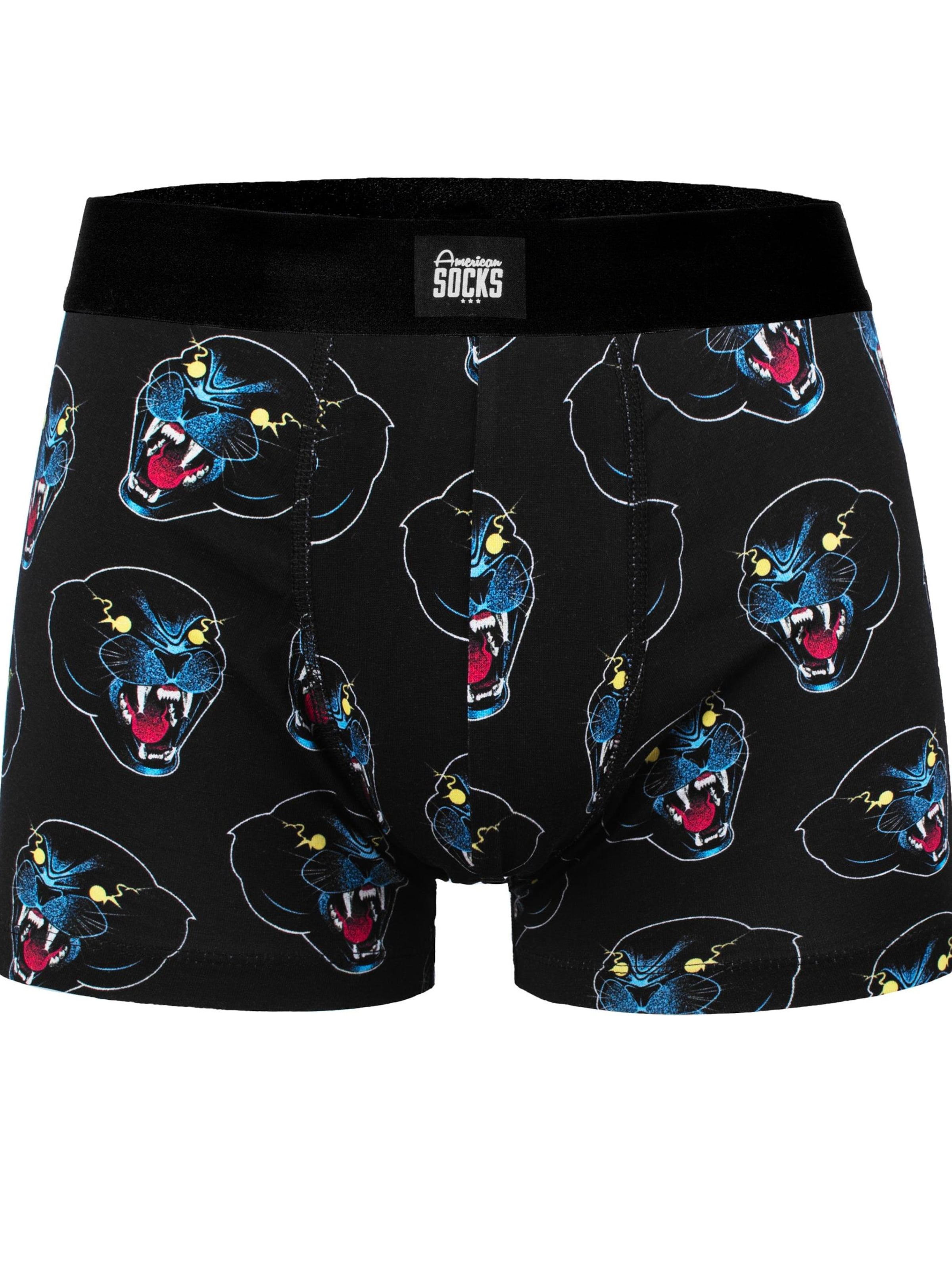 Boxers 'Shadow' American Socks en noir : devant