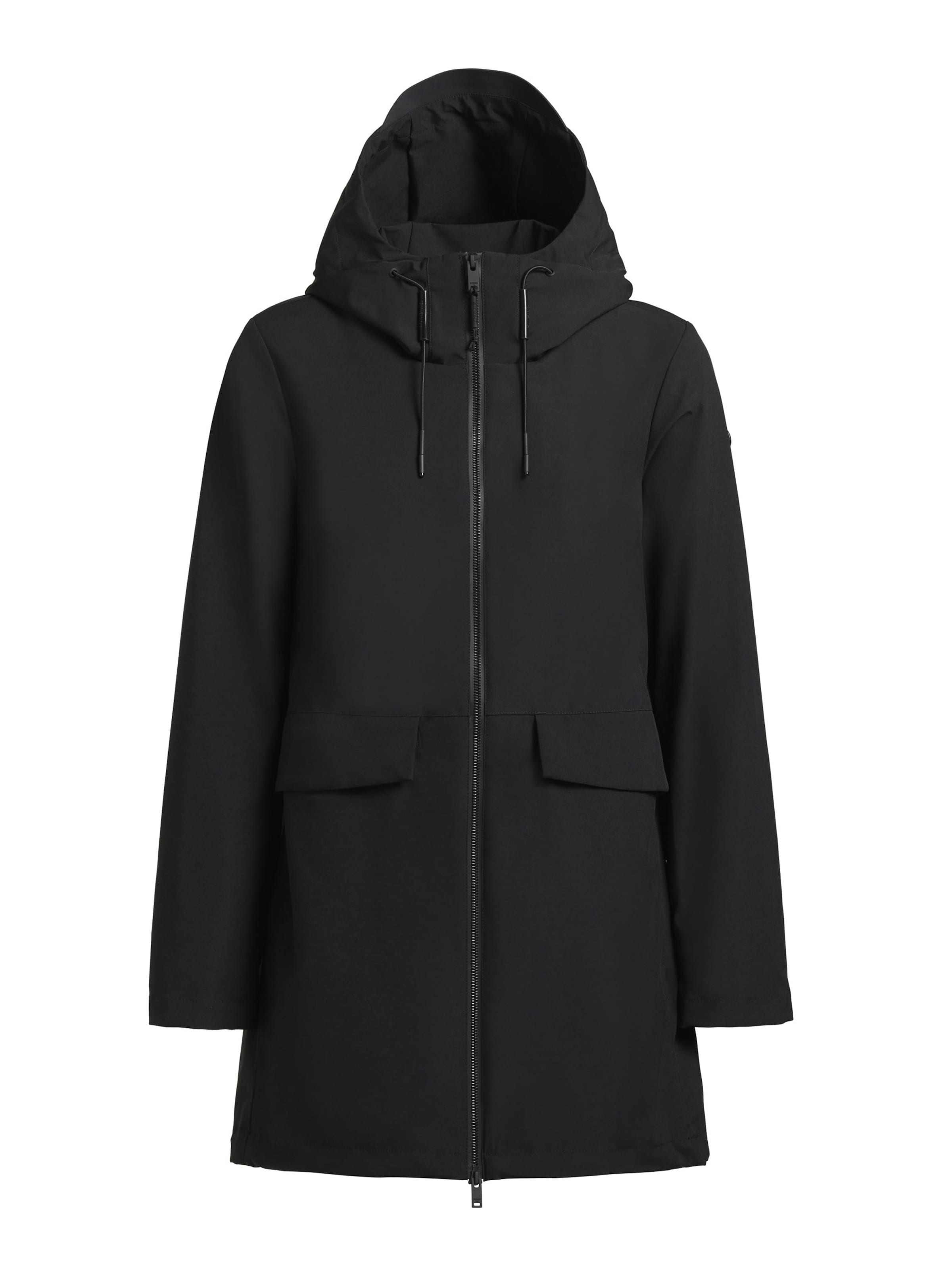 juoda khujo Demisezoninė striukė 'Yoni': priekis