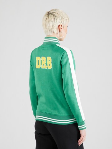 Derbe - Sudadera con cremallera en verde: frente