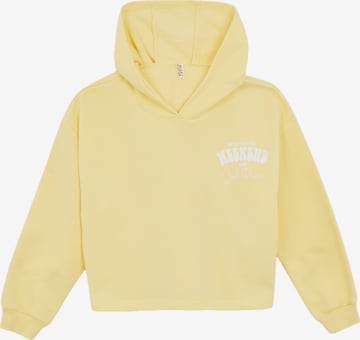 DeFacto Sweatshirt in Yellow: front