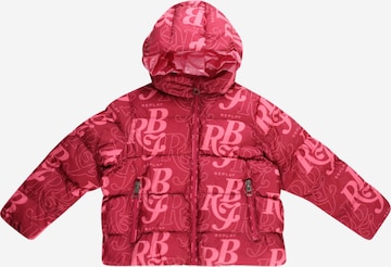REPLAY & SONS Φθινοπωρινό και ανοιξιάτικο μπουφάν σε ροζ: μπροστά