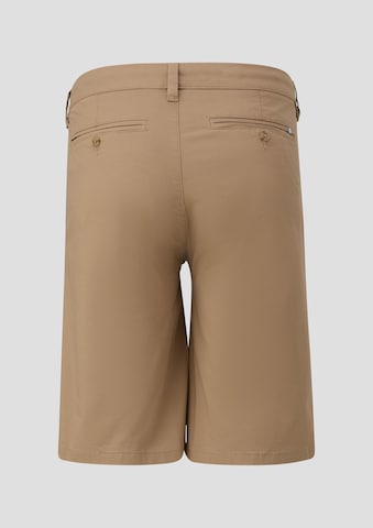 s.Oliver - regular Pantalón chino en marrón: atrás