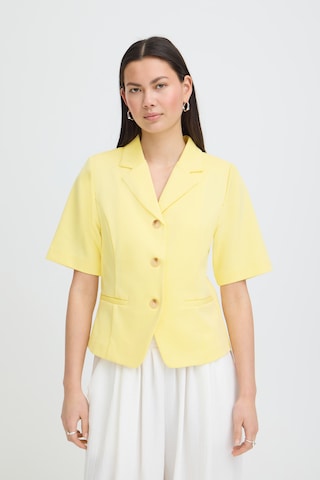 Blazer 'IHKATE' ICHI en jaune : devant