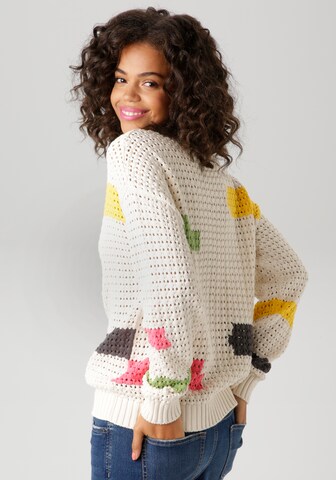 Aniston CASUAL Pullover in Weiß