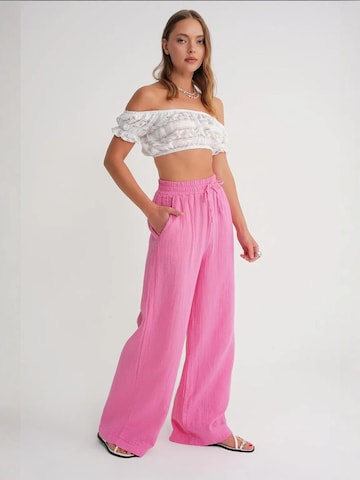 MixRay Wide leg Broek in Roze