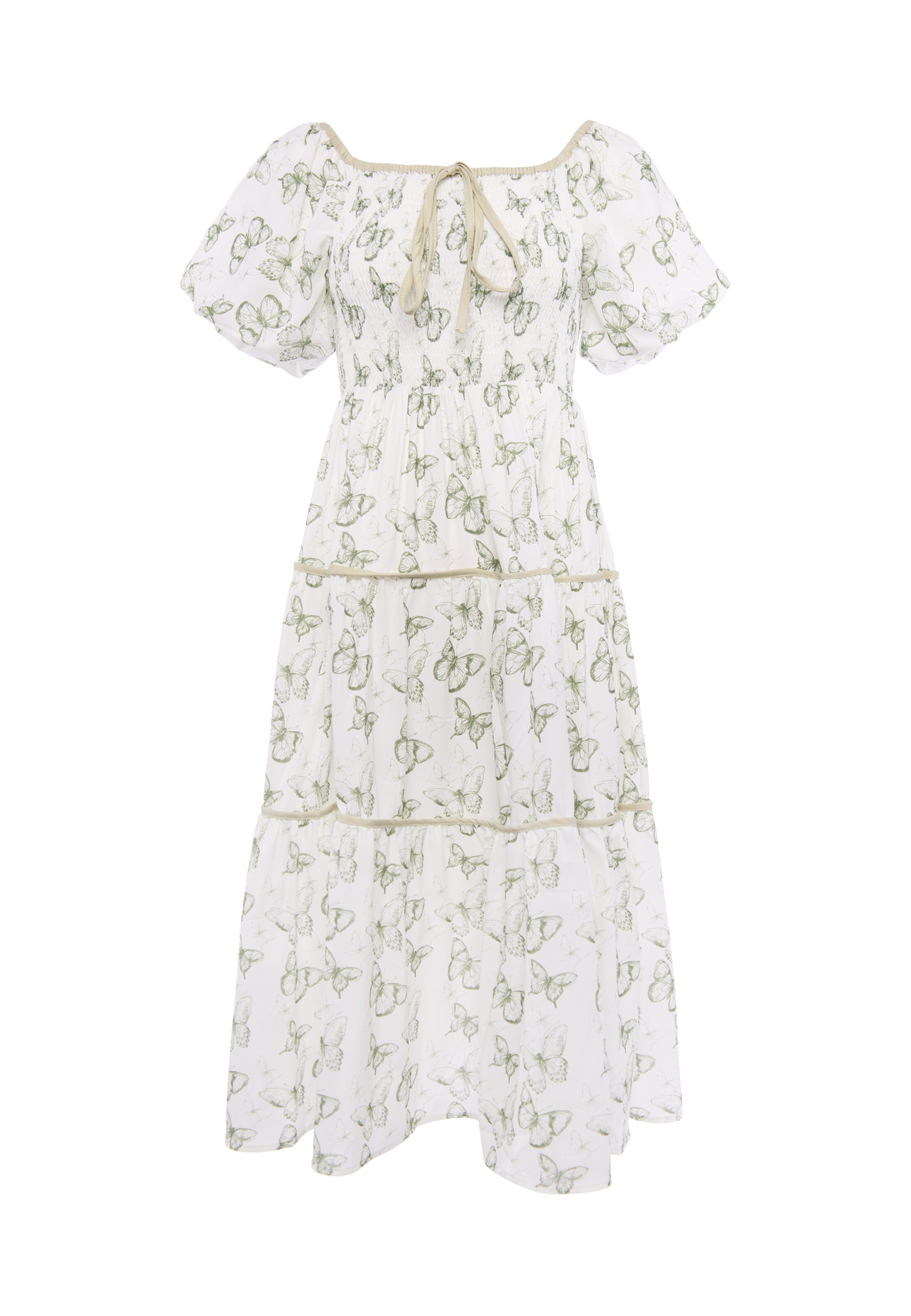 faina Dress in White: front