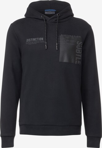 Street One MEN Sweatshirt in Black: front