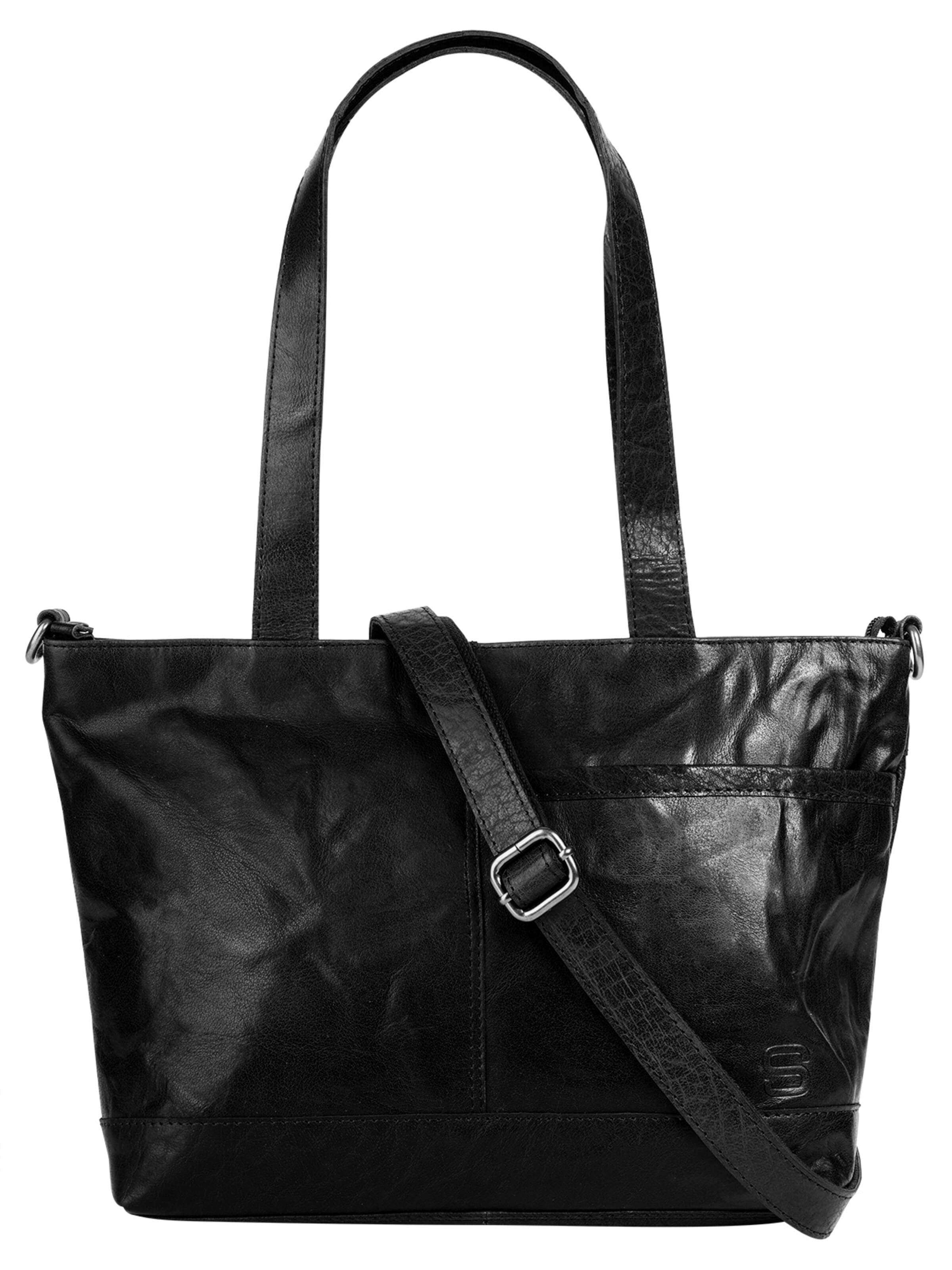 Cabas Spikes & Sparrow en noir : devant