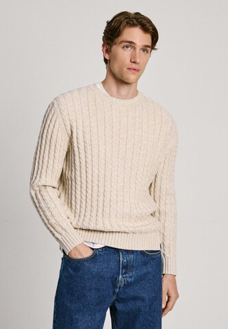 Pull-over 'CHARLIE' Pepe Jeans en beige : devant