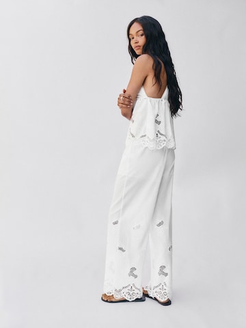 Pull&Bear Loose fit Pants in White