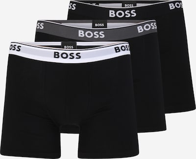 BOSS Orange Boxershorts 'Power' in dunkelgrau / schwarz / weiß, Produktansicht