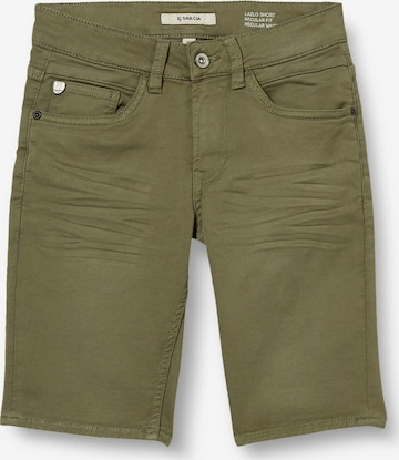 GARCIA Regular Broek in Groen: voorkant