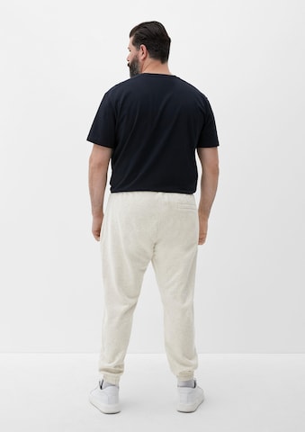 s.Oliver Men Big Sizes Tapered Pants in Beige