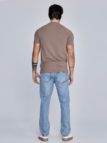 T-Shirt 'Tech' SikSilk en marron