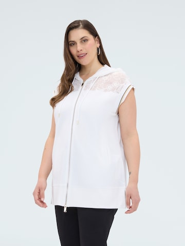 Giacca di felpa di Fiorella Rubino in bianco