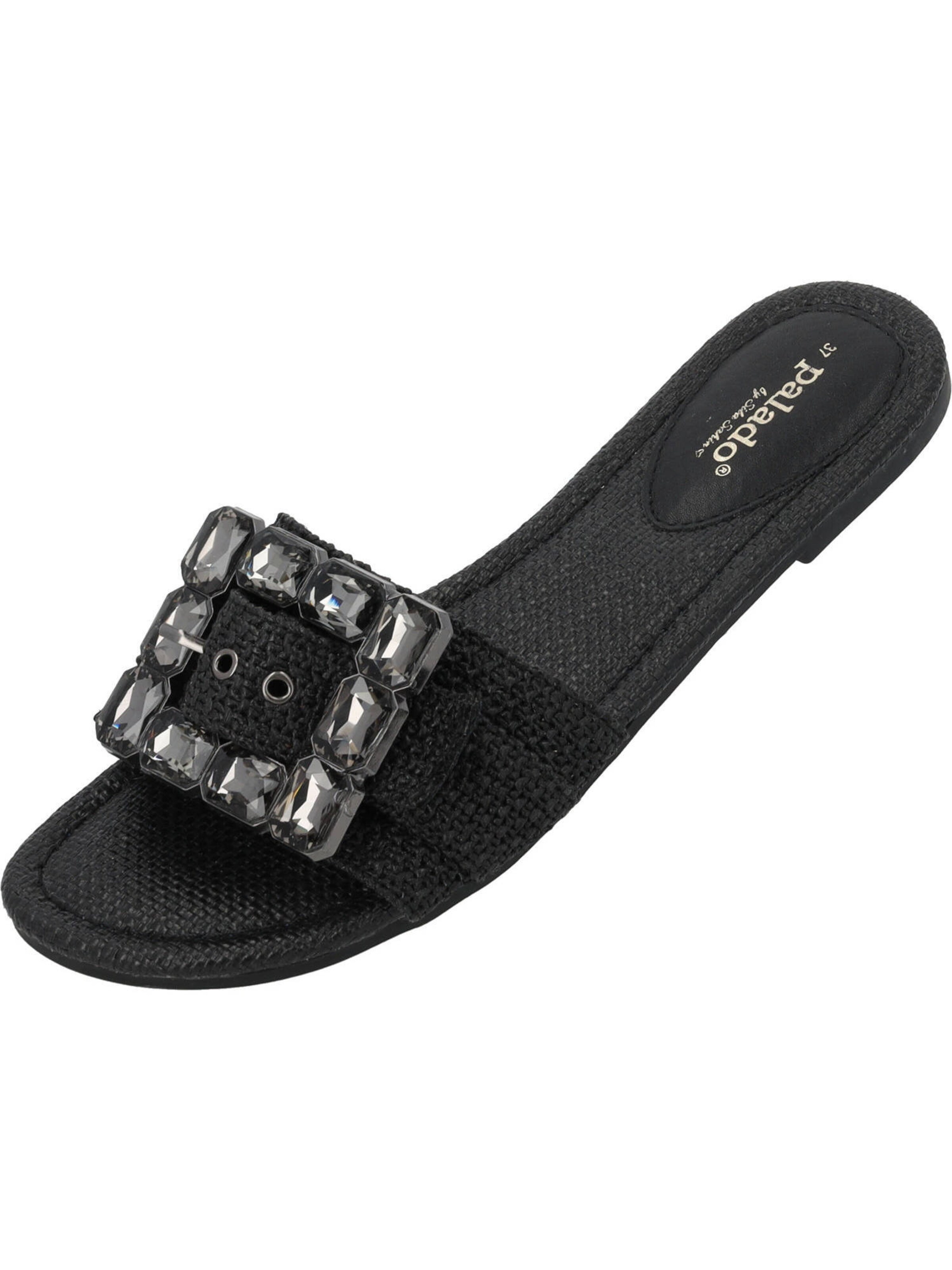 Mule Palado by Sila Sahin en noir : devant